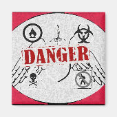 GEVAAR!! MAGNEET (Voorkant)