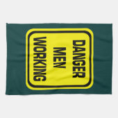 Gevaar Mannen die keukenhanddoeken doen (Horizontaal)