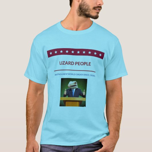 Gevaar mensen: Nieuwe wereldorde T-shirt (Voorkant)