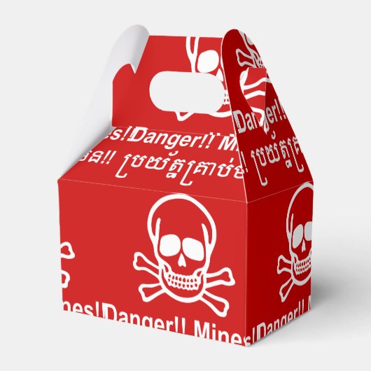 Gevaar! Mijnen! ☠ Cambodjaanse Khmer ☠ Bedankdoosjes (Achterkant)