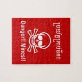 Gevaar! Mijnen! ☠ Cambodjaanse Khmer ☠ Legpuzzel (Horizontaal)