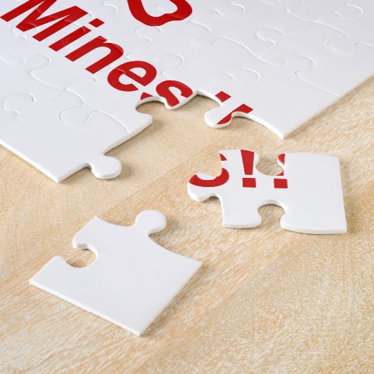 Gevaar! Mijnen! ☠ Cambodjaanse Khmer ☠ Legpuzzel (Zijkant)