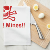 Gevaar! Mijnen! ☠ Cambodjaanse Khmer ☠ Theedoek (Quarter Fold)