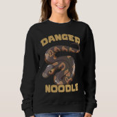Gevaar Noedel Bal Python Slang Reptiel Serpent Trui (Voorkant)