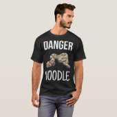 Gevaar Noodle Herpetoloog Ophidian Snake T-shirt (Voorkant volledig)