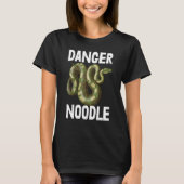 Gevaar Noodle Snake Python Slithering T-shirt Snak (Voorkant)