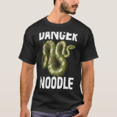 Gevaar Noodle Snake Python Slithering T-shirt Snak (Voorkant)