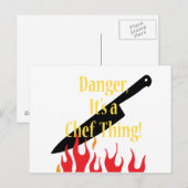 Gevaar of kok briefkaart (Voorkant / Achterkant)