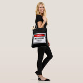 Gevaar Ondergronds Kabels Sign Tote Bag (Op model)