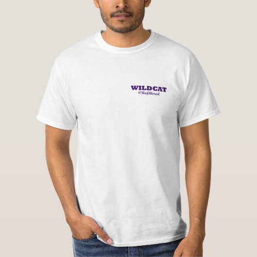 Gevaar ongefilterde wilde kat t-shirt (Voorkant)