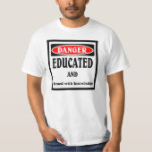 Gevaar, opgevoed t-shirt (Voorkant)