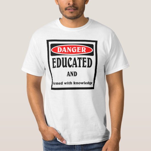 Gevaar, opgevoed t-shirt (Voorkant)