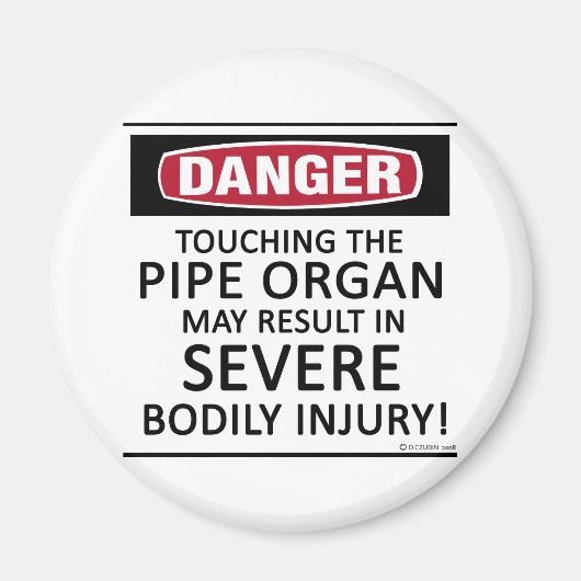 Gevaar Pipe Organ Magneet (Voorkant)