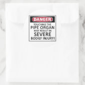 Gevaar Pipe Organ Ronde Sticker (Tas)
