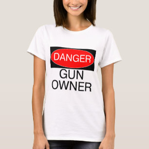 Gevaar - Pistooleigenaar Grappige T-Shirt Mok Hoed