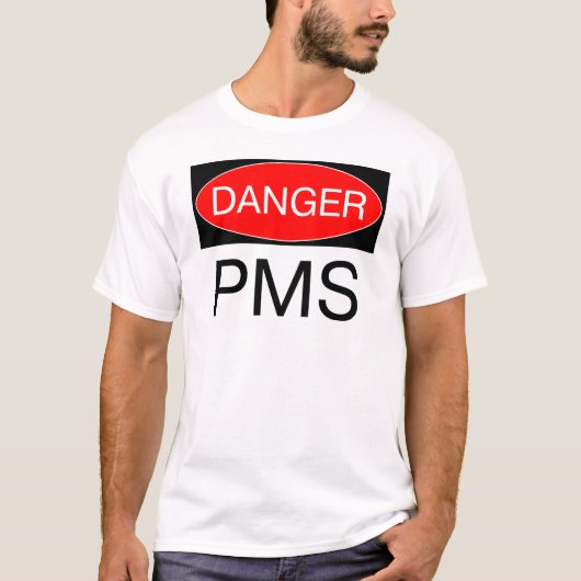 Gevaar - PMS Funny T-Shirt Mok Pet Bag Mousepad (Voorkant)