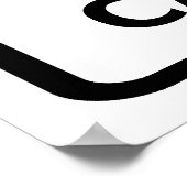 Gevaar - Poster met een hoge cafeïnezuurgraad (Hoek)