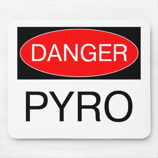 Gevaar - Pyro Grappige Pyrotechnicus T-Shirt Mok T Muismat (Voorkant)