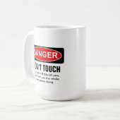 GEVAAR - Raak niet aan Koffiemok (Voorkant links)