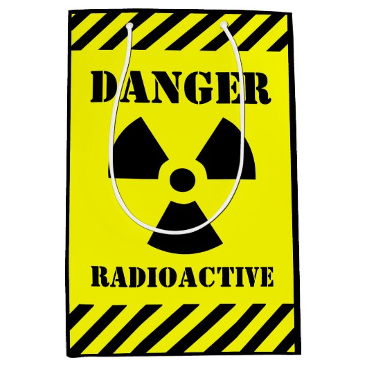 Gevaar radioactief symbool Halloween Trick-or-Trea Medium Cadeauzakje (Voorkant)