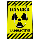 Gevaar radioactief symbool Halloween Trick-or-Trea Medium Cadeauzakje (Achterkant)