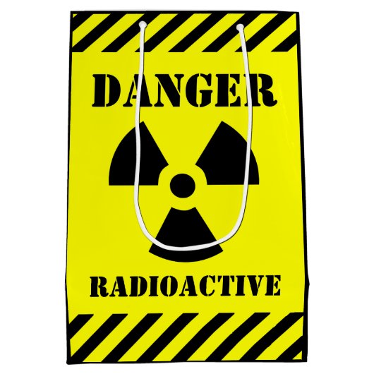 Gevaar radioactief symbool Halloween Trick-or-Trea Medium Cadeauzakje (Achterkant)