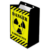 Gevaar radioactief symbool Halloween Trick-or-Trea Medium Cadeauzakje (Achterkant Gekanteld)