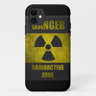 Gevaar Radioactief Zone Retor Funny iPhone 5 Hoesj iPhone 11 Hoesje