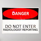 GEVAAR - RADIOLOGISTE RAPPORTAGE POSTER (Voorkant)
