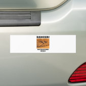 Gevaar! Rattlesnake Inside Bumpersticker (Op auto)