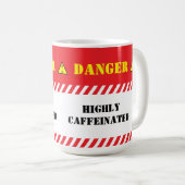 Gevaar sterk cafeïnehoudend koffiemok (Voorkant rechts)