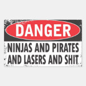 GEVAAR! Stickers (Voorkant)