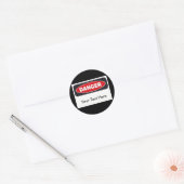 Gevaar Stickers - Aanpassen! (Envelop)