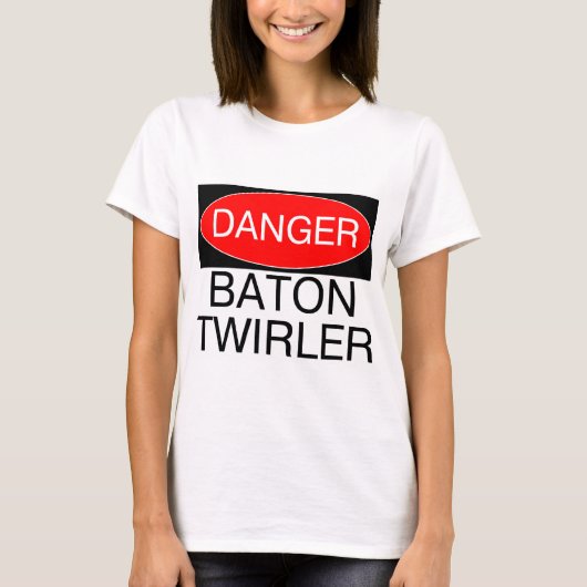 Gevaar - Stokendraaier Grappig Draaiende T-Shirt M (Voorkant)