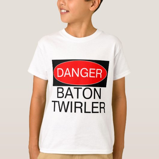 Gevaar - Stokendraaier Grappig Draaiende T-Shirt M (Voorkant)
