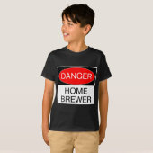 Gevaar - Thuisbrouwer Grappig T-Shirt Hoed Mok Tas (Voorkant volledig)