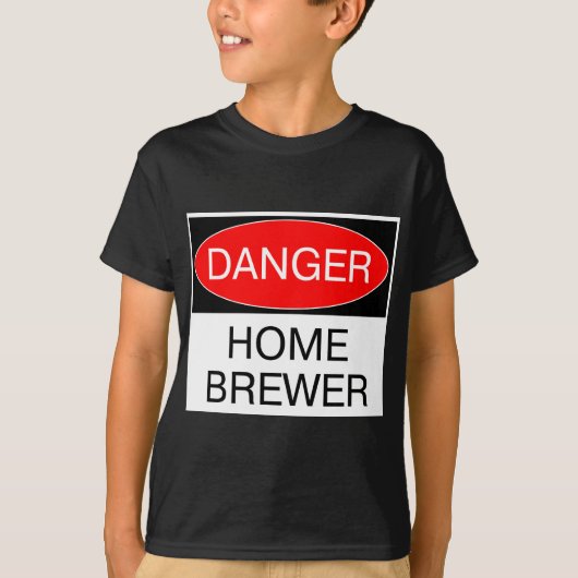 Gevaar - Thuisbrouwer Grappig T-Shirt Hoed Mok Tas (Voorkant)