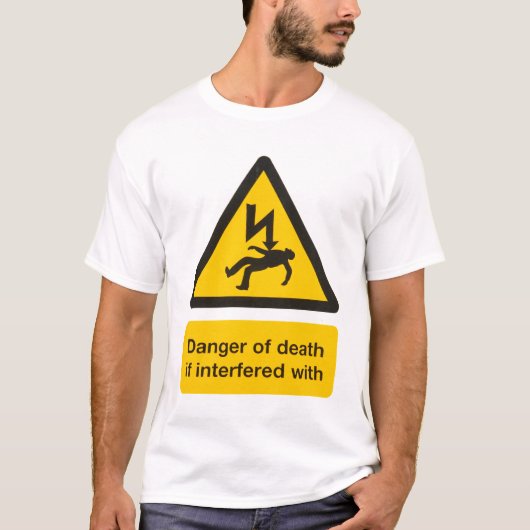Gevaar van overlijden t-shirt (Voorkant)