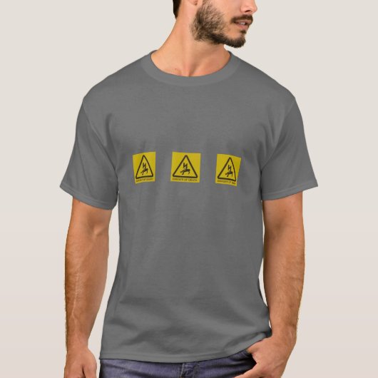 Gevaar van overlijden t-shirt (Voorkant)