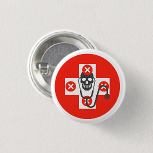 gevaar voor de gezondheid ronde button 3,2 cm
