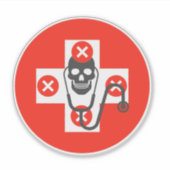 gevaar voor de gezondheid sticker (Voorkant)