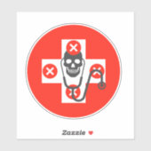 gevaar voor de gezondheid sticker (Vel)