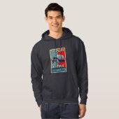 Gevaar voor de Pop van Galapagos Tortoise Kunstshi Hoodie (Voorkant volledig)