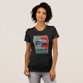 Gevaar voor de Pop van Galapagos Tortoise Kunstshi T-shirt (Voorkant volledig)