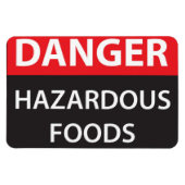 Gevaar voor gevaarlijke levensmiddelen magneet (Horizontaal)
