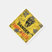 Gevaar voor giftig afval Halloween Servet (Hoek)