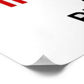 Gevaar voor hoogspanning poster (Hoek)