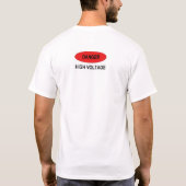Gevaar voor hoogspanning t-shirt (Achterkant)