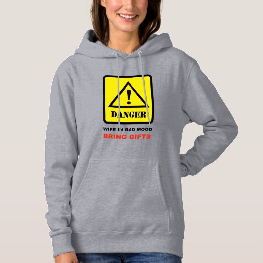 Gevaar - Vrouw in slechte bui Hoodie (Voorkant)