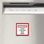 Gevaar Waarschuwing aangepaste magneet (Insitu (Vaatwasser))